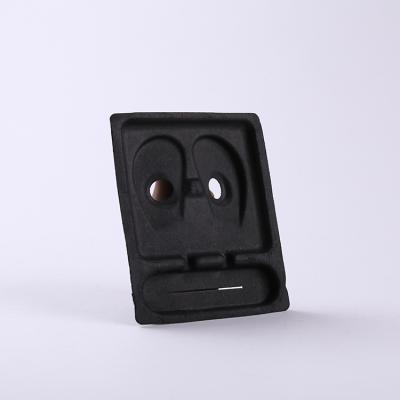One Side Smooth Black Pulp Molded Earphone Packaging