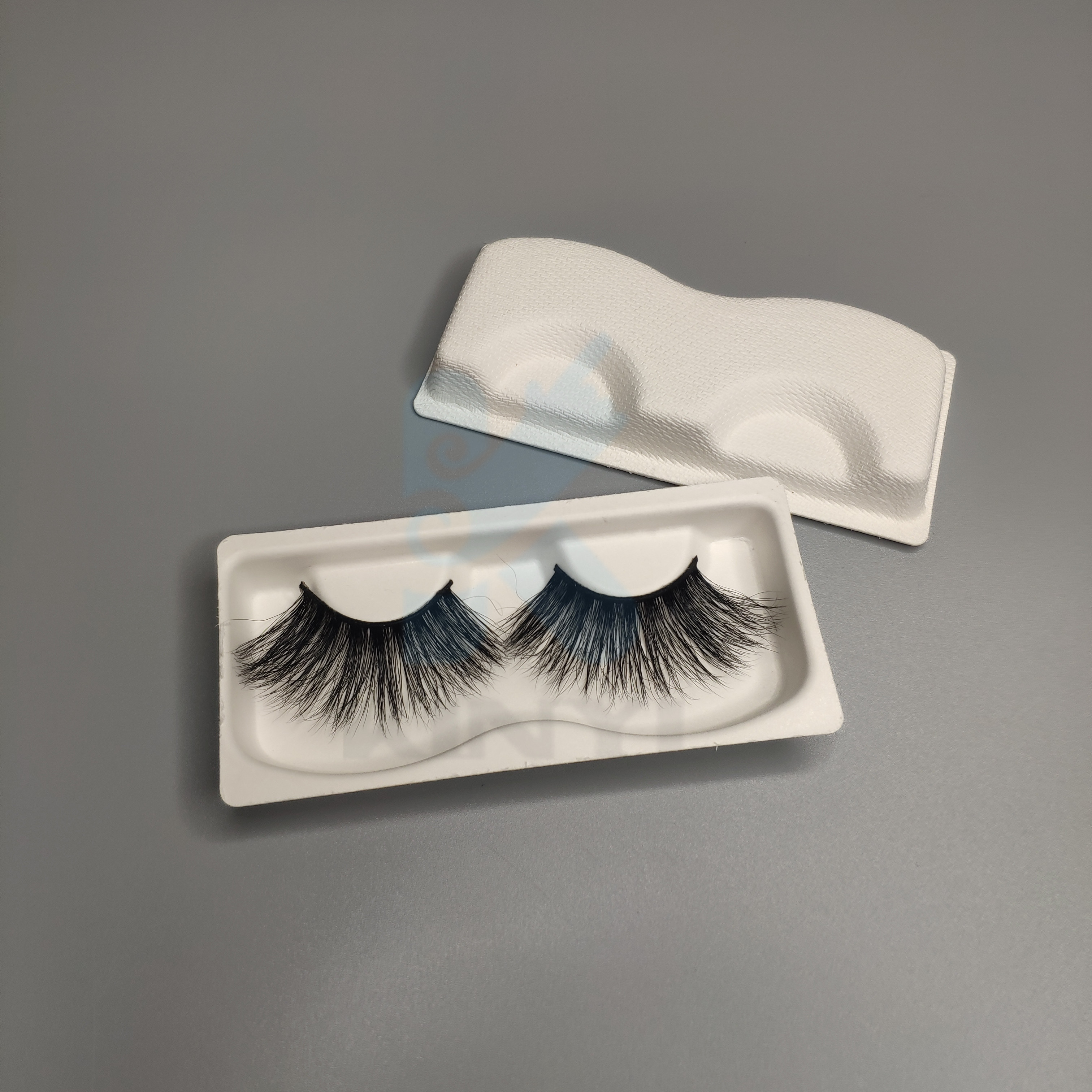 Biodegradable Bagasse Pulp Molded Eyelash Packaging Tray