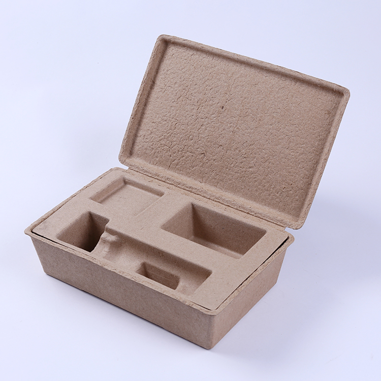 Recycled Corrugated Paper Pulp Molded Box With Insert