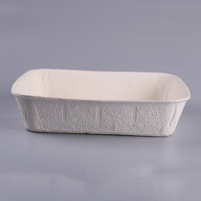 Eco friendly bagasse fiber molded disposable cat litter tray