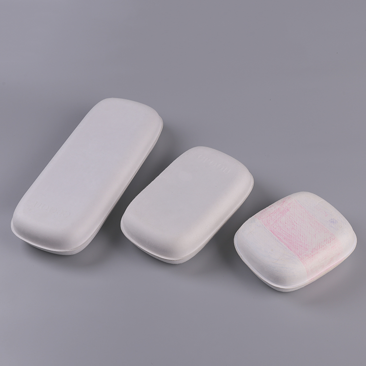 Custom paper pulp molded packaging box for powder puff